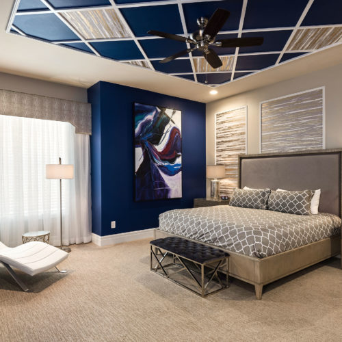 bedroom in custom home by McNally Construction