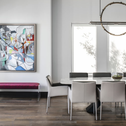dining room in custom McNally Construction home
