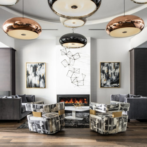 fireplace in custom home by builder McNally Construction