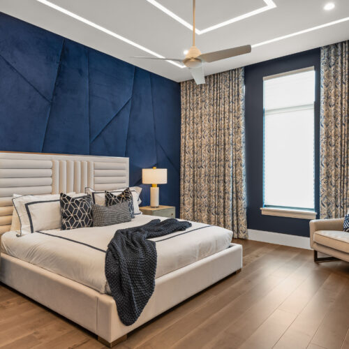 Elegant Bedroom by Custom Homebuilder McNally Construction